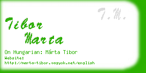 tibor marta business card